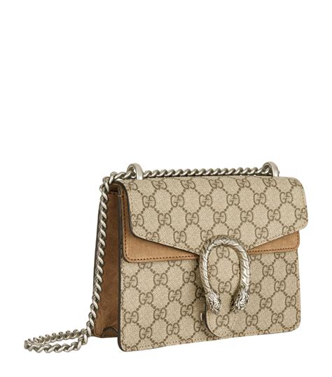 gucci dionysus mini gg shoulder bag in beige ebony